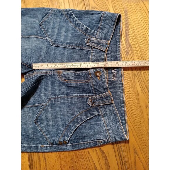 APT 9 Jeans Womens 6 Flared Flare Street Wear Work Cadual Used Preowned Used Hip - Picture 4 of 7